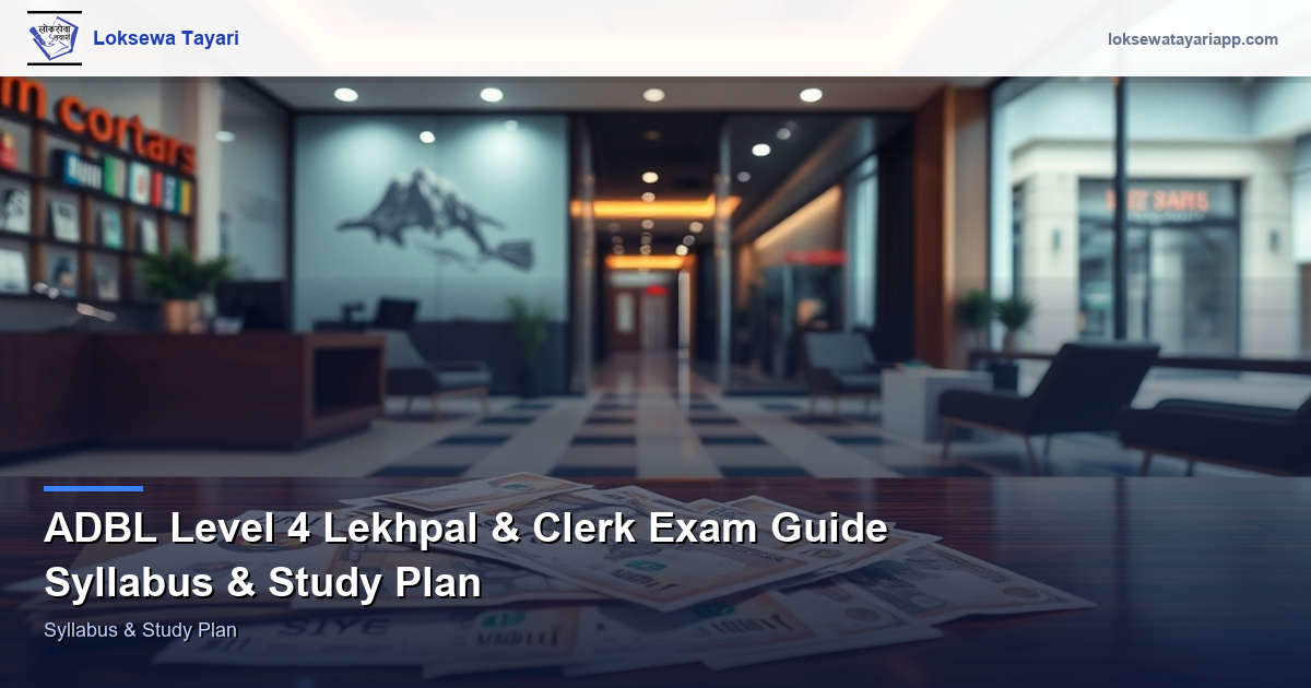 ADBL Level 4 Accountant & Clerk Exam Guide — Syllabus & Study Plan