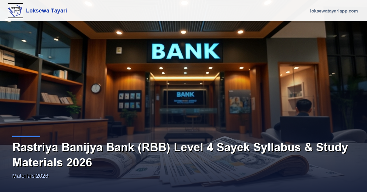 National Commercial Bank (RBB) Level 4 Assistant Syllabus & Study Materials 2026