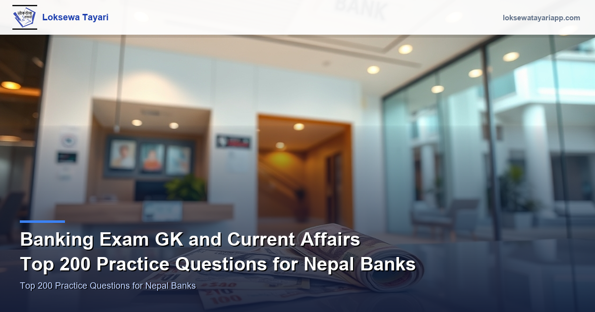 Banking Exam GK and Current Affairs — Top 200 Practice Questions for Nepal Banks