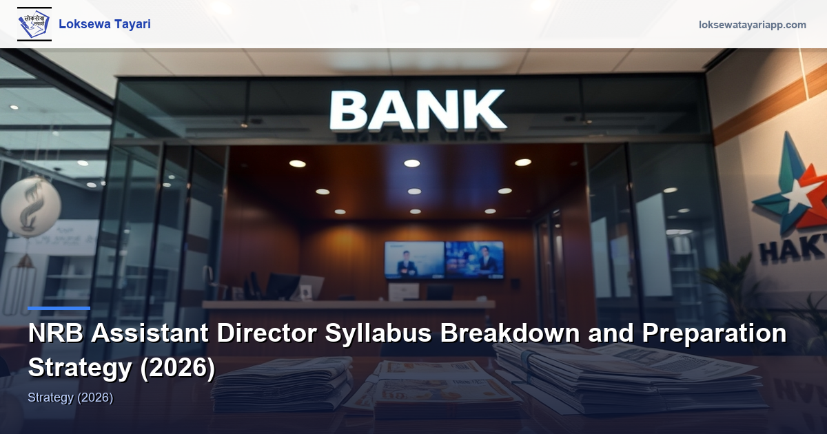 NRB Assistant Director Syllabus Breakdown and Preparation Strategy (2026)