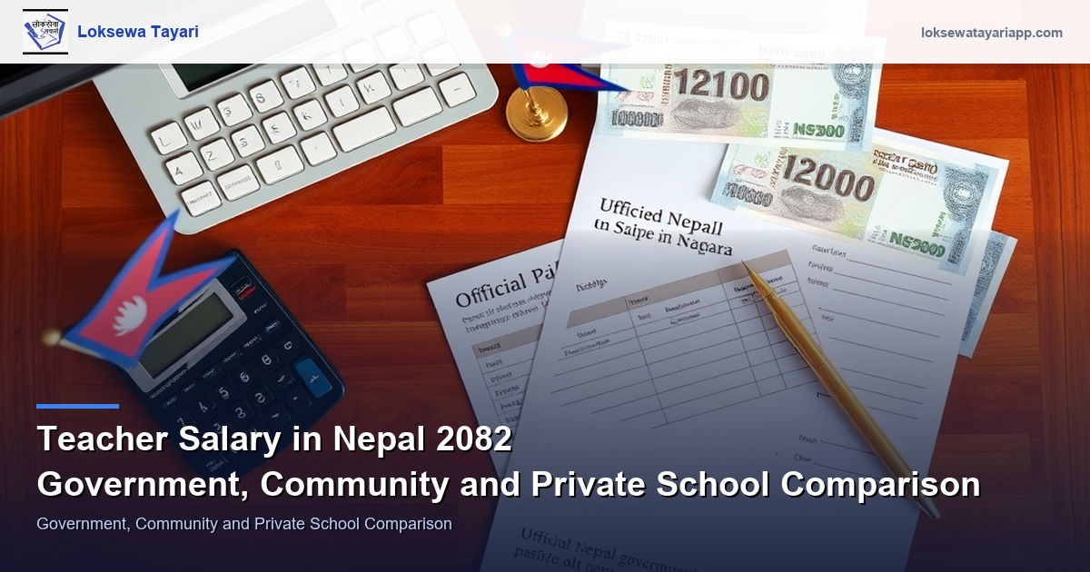 Teacher Salary in Nepal 2082 — Government, Community and Private School Comparison
