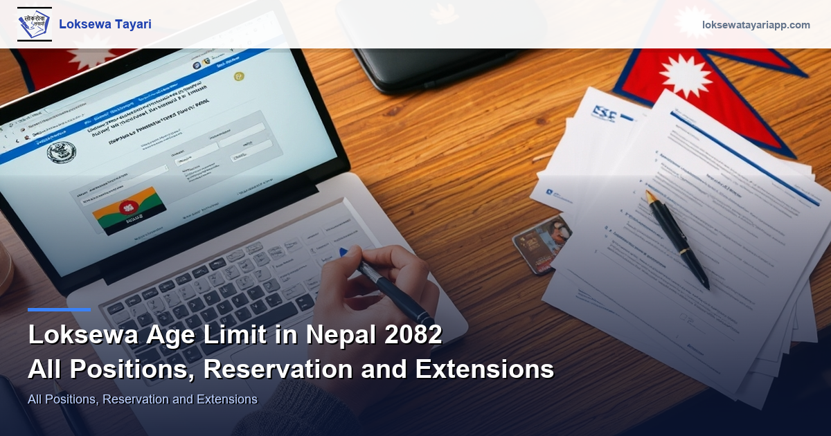 Loksewa Age Limit in Nepal 2082 — All Positions, Reservation and Extensions