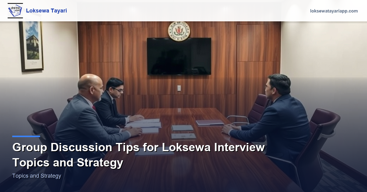 Group Discussion Tips for Loksewa Interview — Topics and Strategy