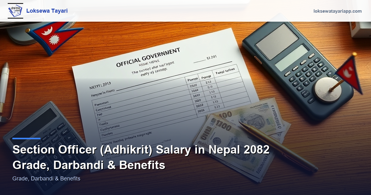 Section Officer Salary in Nepal 2082 — Grade, Sanctioned Position & Benefits