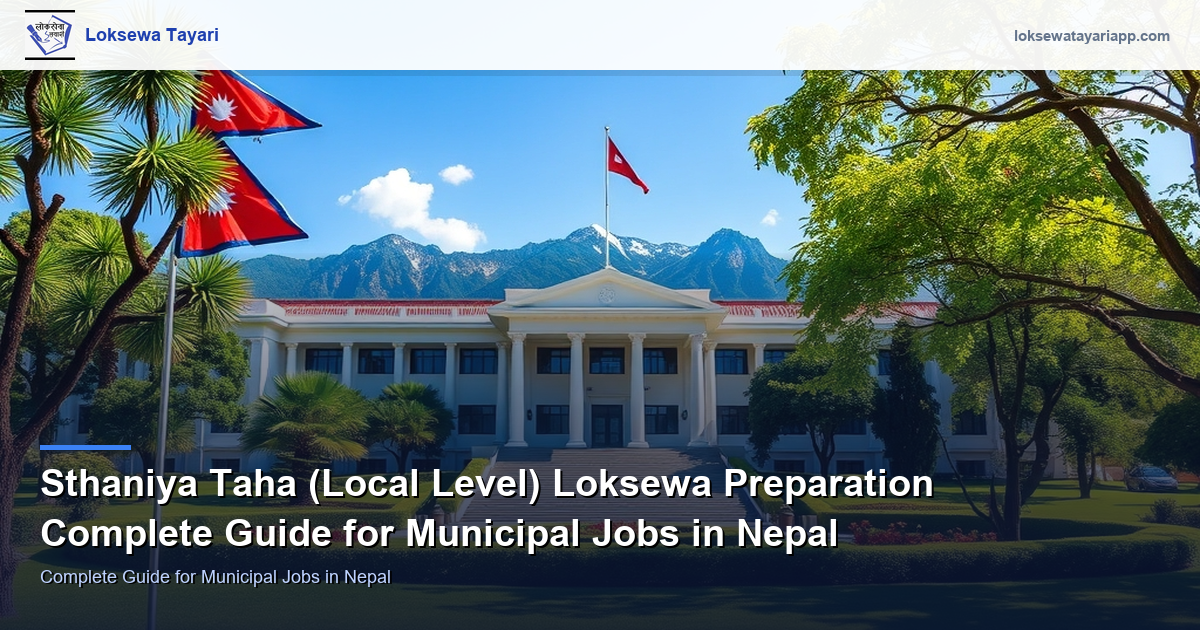 Local Level Loksewa Preparation — Complete Guide for Municipal Jobs in Nepal
