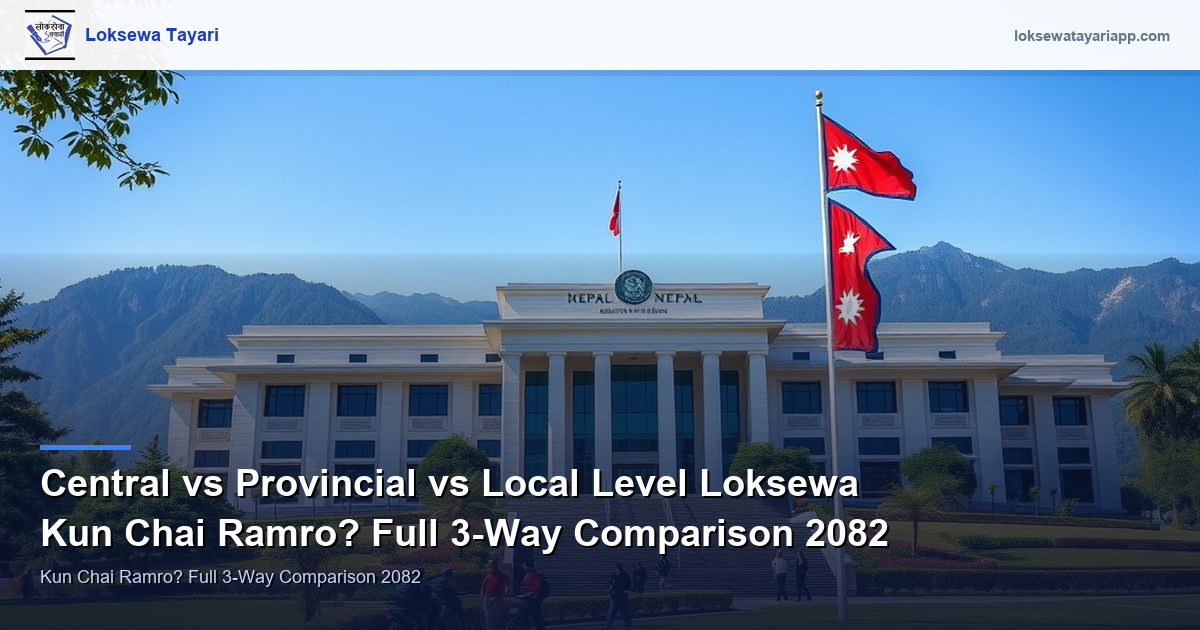 Central vs Provincial vs Local Level Loksewa — Which One is Better? Full 3-Way Comparison 2082