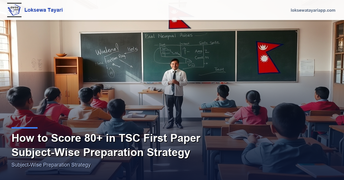 How to Score 80+ in TSC First Paper — Subject-Wise Preparation Strategy