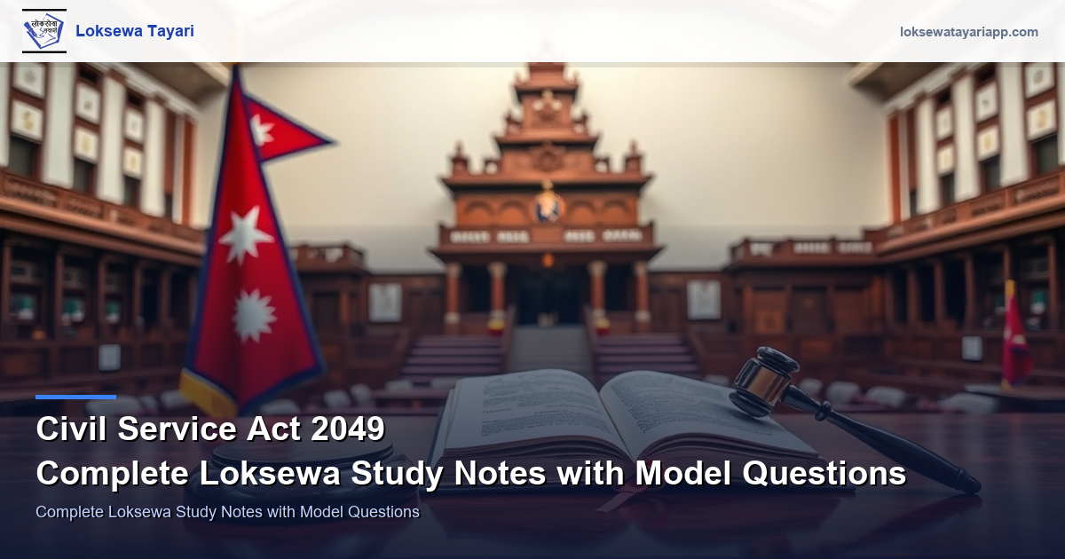 Civil Service Act 2049 — Complete Loksewa Study Notes with Model Questions