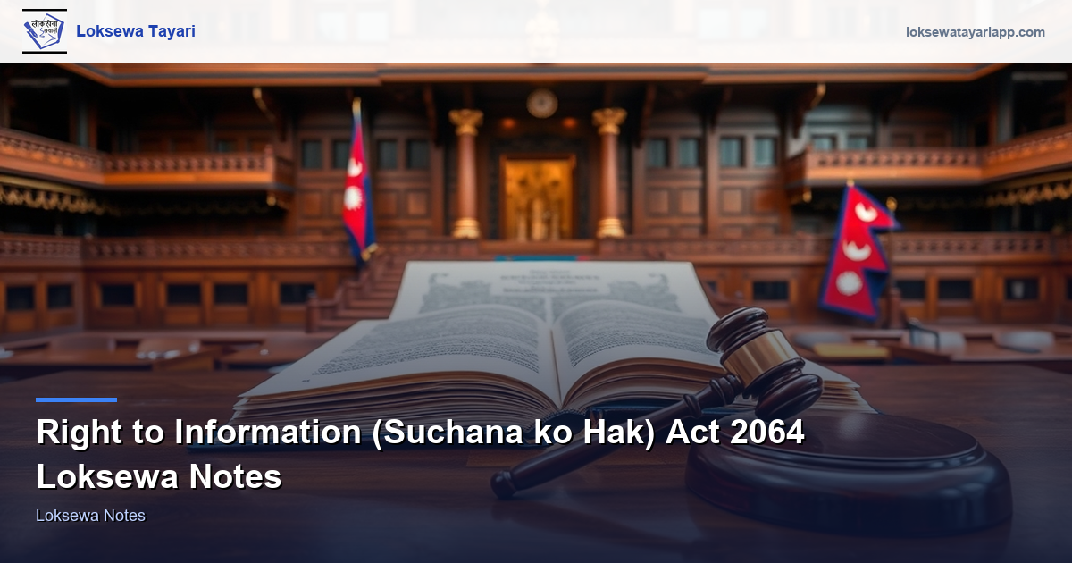 Right to Information Act 2064 — Loksewa Notes
