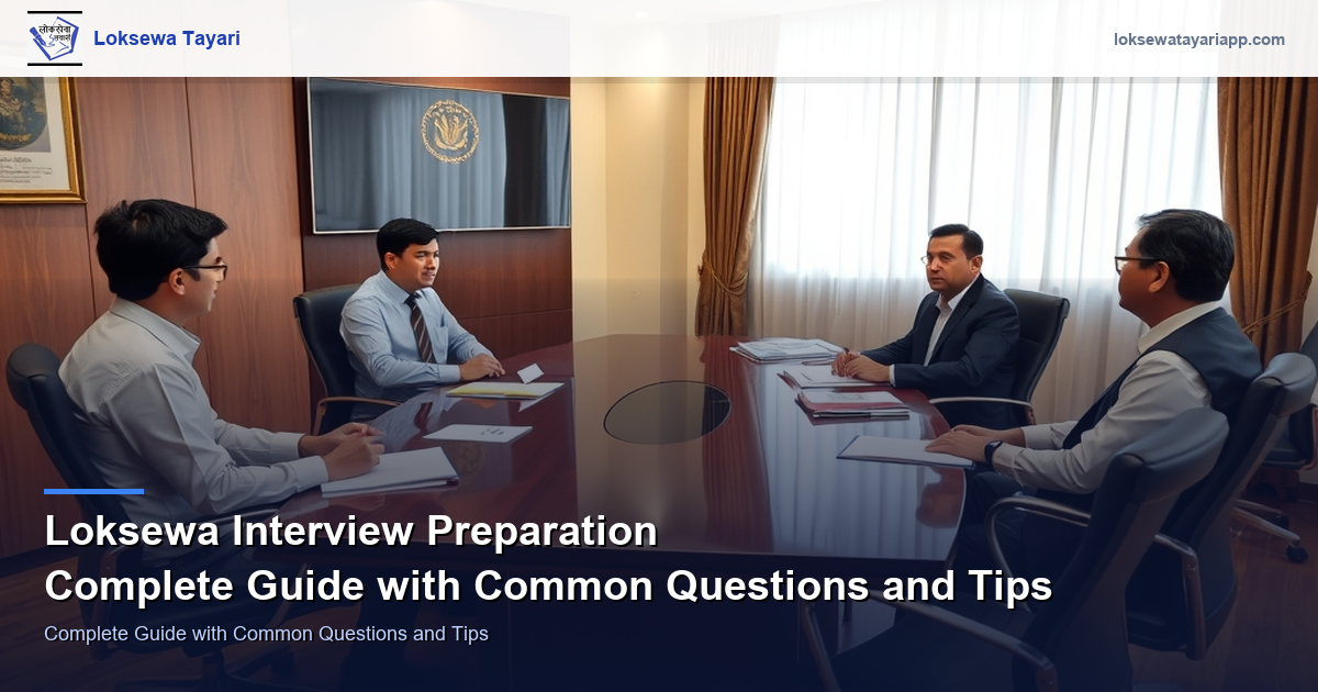 Loksewa Interview Preparation — Complete Guide with Common Questions and Tips