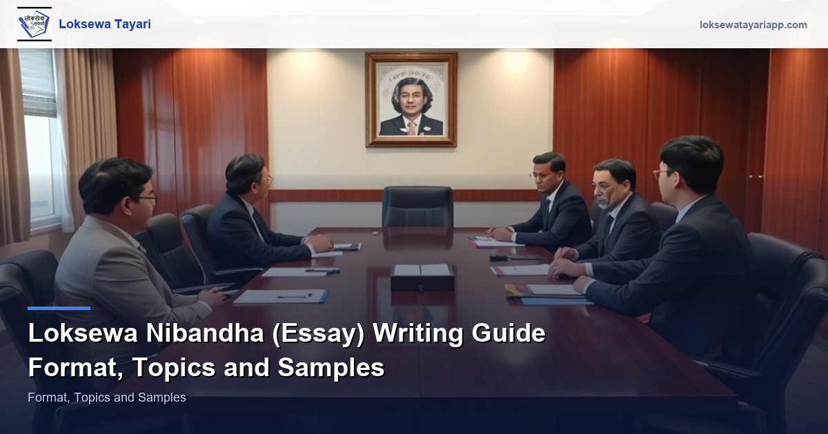 Loksewa Essay Writing Guide — Format, Topics and Samples