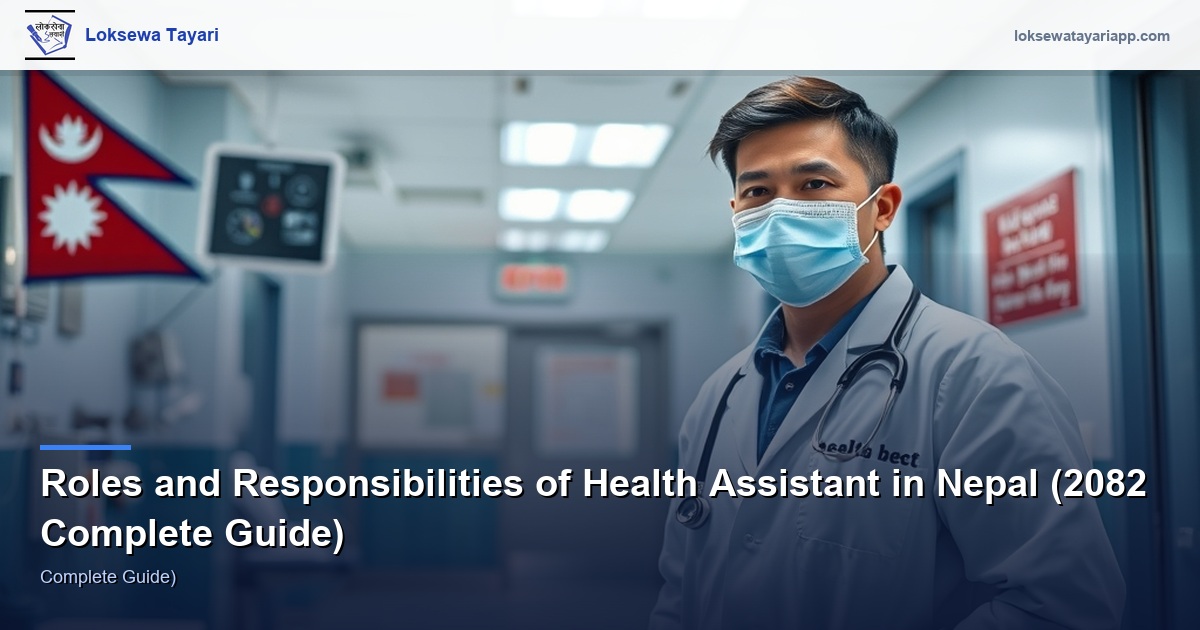 Roles and Responsibilities of Health Assistant in Nepal (2082 Complete Guide)